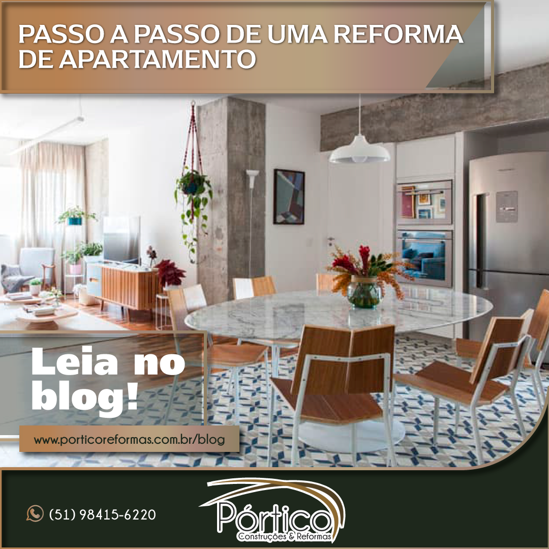 PASSO A PASSO DE UMA REFORMA DE APARTAMENTO